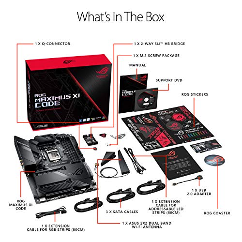 ASUS ROG Maximus XI Code LGA1151 (Intel 8th and 9th Gen) ATX DDR4