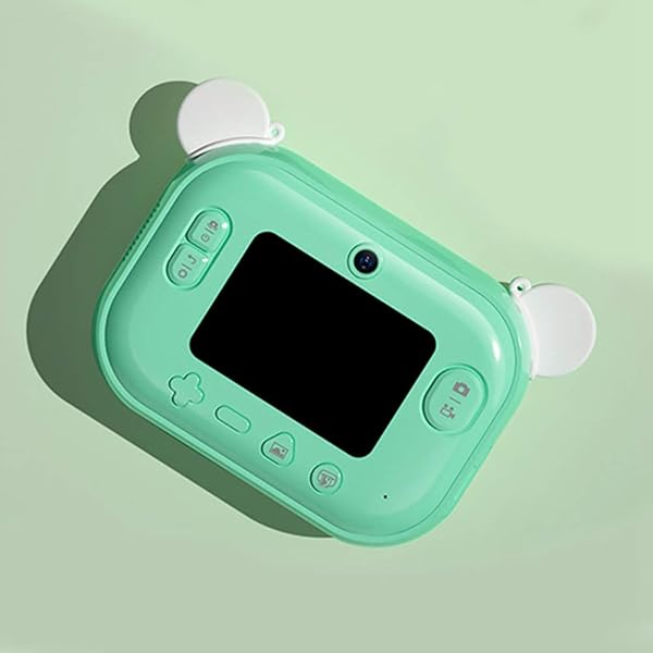 LHNEREGLHNEREG Kids Zero Ink Digital Instant Camera 2 4 USB Rechargeable Print Camera with Thermal Printing Paper Gift for 3 8 Year Boys GirlsGreen16G