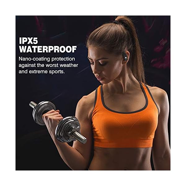 Wireless-Earbuds-Bluetooth-50-Running-Headphones-Premium-Deep-Bass-in-Ear-Earphones-48hrs-Playtime-LED-Display-with-Charging-Case-for-Sport-Running-Gym-Workout2021-Upgrade Wireless Earbuds, Bluetooth 5.0 Running Headphones Premium Deep Bass in-Ear Earphones 48hrs Playtime LED Display with…