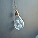 White Blooming Babysbreath Real Flower Natural Gypsophila Waterdrop Pendant 18k Gold Plated Necklace for Women Handmade