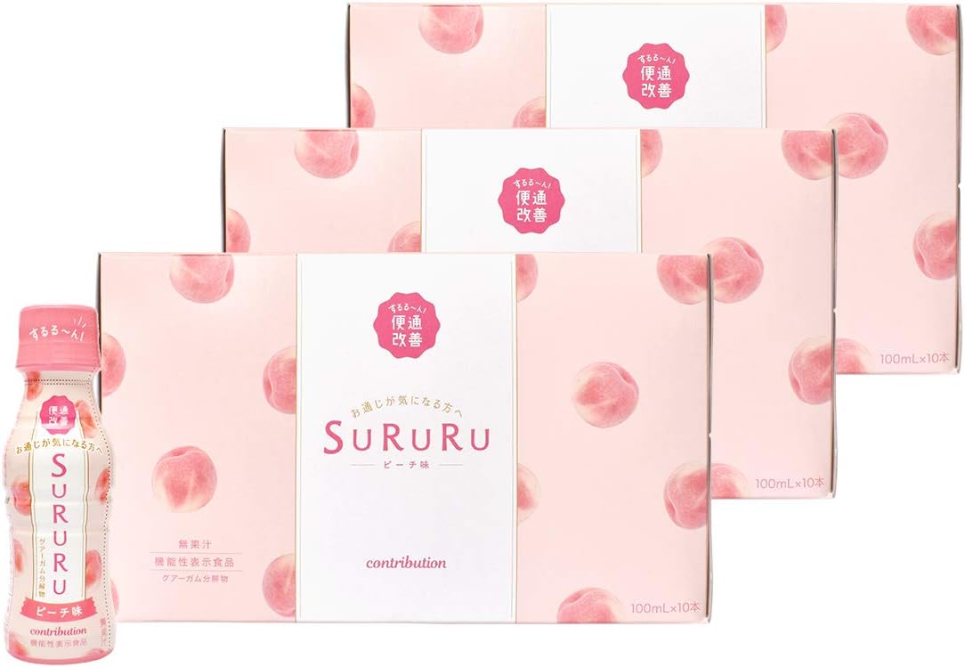 Amazon Sururu 便秘解消 改善 お通じ 食物繊維 ドリンク スルル 10本 3セット Contribution 機能性表示食品 Contribution 健康食品 通販
