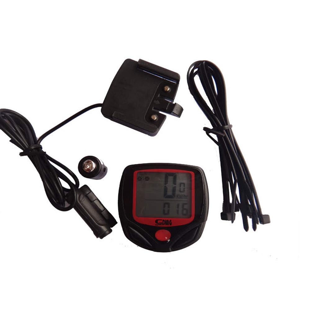 VOANZO Bicycle Computer Speedometer Waterproof Backlight LCD Display with Stopwatch for Real Time Monitoring for Cycling Realtime Speed and Distance Track