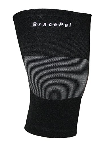 Knee Support Sleeve by BracePal - Arthritis Pain Relief - Best in Quality (Large, Black) (Best Stationary Bike For Arthritic Knees)