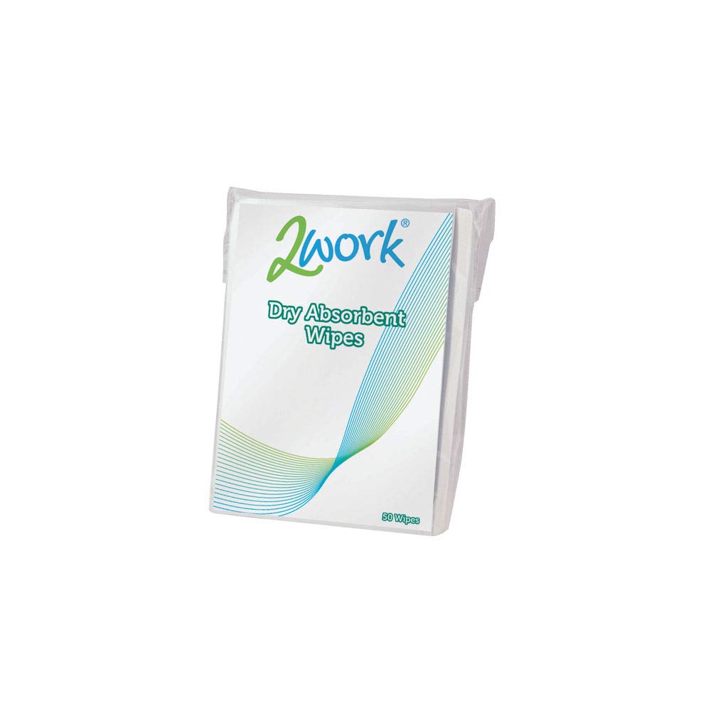 2Work DB57002 All Purpose Wipes - White (Pack of 100)