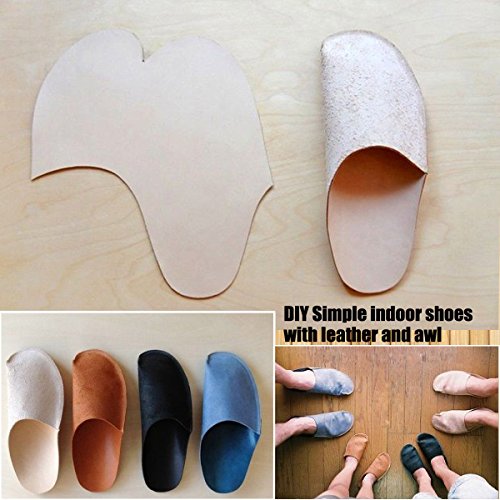 QY 3PCS Most User-friendly Sewing Awl Hand Stitcher Shoe Canvas Leather Repair Tool for DIY Craft, Straight Needle Curved Needle and Hole Needle - Thumbnail 6