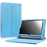 Lenovo Yoga Tab 3 10 Case - Infiland Folio Premium PU Leather Stand Cover Fit Lenovo Yoga Tab 3 10.1-Inch Tablet Only (Not Fit for Lenovo Yoga Tab 3 pro 10), Blue