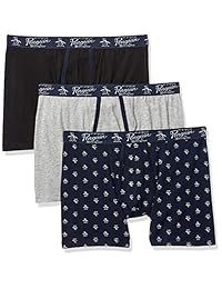 Calzoncillos tipo bóxer para hombre de algodón elástico, paquete múltiple