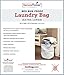 Secure Travel Premium Extra Large Laundry Tote Bag - 100% Bed Bug Proof Zipper Closure - Heavy Duty Durable w/ Strong Carry Straps Handles – Lightweight Tear Resistant Material – Machine Washable