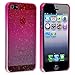 eForCity Clear Hot Pink Waterdrop Raindrop Hard Case compatible with Apple® iPhone® 5 / 5S