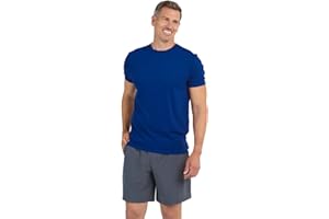 IBKUL Men's Athleisure Wear Sun Protective UPF 50+ Icefil Cooling Tech Short Sleeve Crewneck T-Shirt - 92199