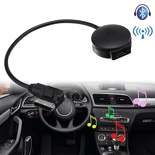 Leaftree AMI Wireless Bluetooth Adapter USB Stick MP3 for Audi A3 A4 A5 A6 Q5 Q7,Black