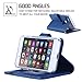 FYY Designed for iPhone SE Case 2022 (3rd Gen) / iPhone SE Case 2020 (2nd Gen) / iPhone 7 Case/iPhone 8 Case, Luxury PU Leather Wallet Phone Case with Card Holder Flip Kickstand Cover Navy