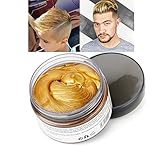 INST Hair Wax Temporary Hair Color Wax 4.23oz MOFAJANG Natural Matte Hairstyle Coloring Easy Operate Free Styles Hair for Men Women and Children,Dye Wax for Party,Masquerade,Nightclub,Cosplay(Golden)