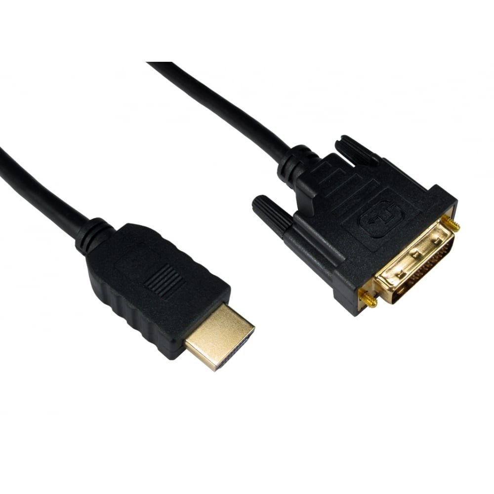 ALIDA SYSTEMS 10m HDMI to DVI Cable - Pro Quality (100% Copper Wire Oxygen Free OFC) ~ 1080p (Full HD) ~ v1.3 ~ Video ~ DVI-D (Dual Link) 24+1 Pins ~ 24k Gold Plated …