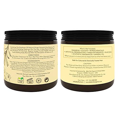 Bella Vita Organic Hair Growth & Fall Control Keratin Mask With Ginger
