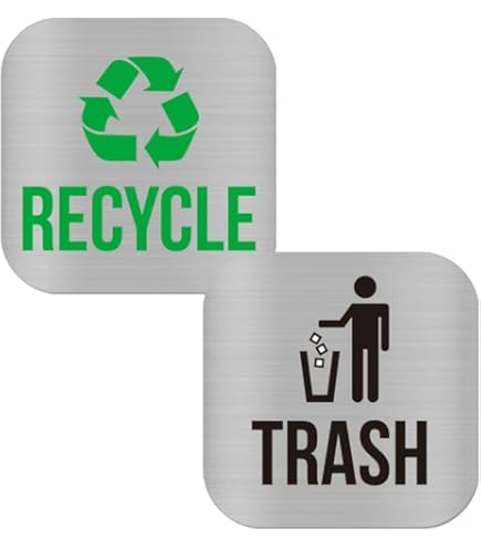 Amazon.com: Locmorly Aluminum Sign, Recycle Only No Trash Sign
