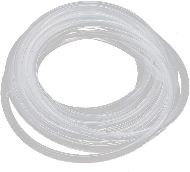 Yesallwas Silicone Tube 4mm x 6mm 5m Flexible Rubber Hose Water Air Pump