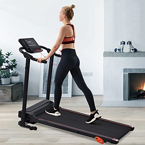 Merax Folding Treadmill with Manual Incline, Portable Compact - Main Image