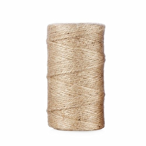 iEHOUSE Natural Jute Twine String Twine Packing String for Crafts and Gardening Applications (300 Feet)