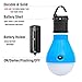 2 Pack Sanniu Portable LED Lantern Tent Light Bulb for Camping Hiking Fishing Emergency Light, Battery Powered Camping Equipment Gear Gadgets Lamp for Outdoor & Indoor(BLUE)