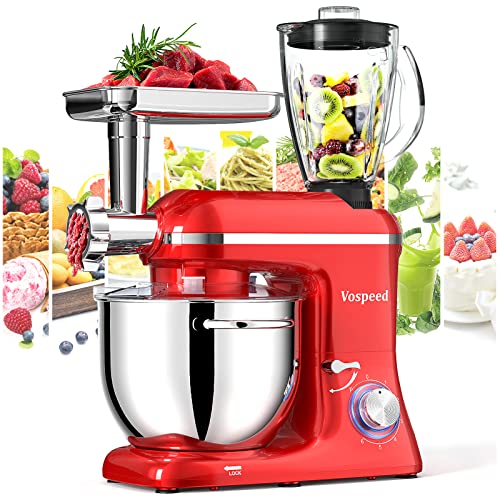Vospeed 5 IN 1 Stand Mixer, 850W TiltHead Multifunctional Electric