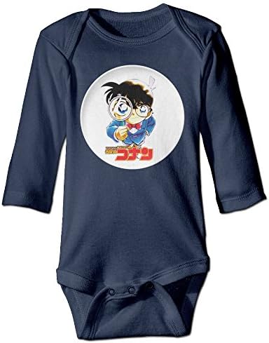 Detective Conan Baby Long Sleeve Lap Shoulder Bodysuits