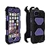 Iphone 6 Case, Aceguarder® New Hot [Shockproof] [Light Weight] [Rainproof] Extreme Duty Screen Protector Cover Case with Stand for Iphone 6 4.7 Inch (Black/purple)