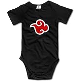 Funny Akatsuki Symbol Parody Baby Unisex Onesie Short Sleeve Bodysuit Romper Creeper
