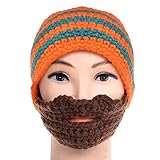 Vbiger Beard Hat Beanie Hat Knit Hat Winter Warm Octopus Hat Windproof Funny for Men & Women