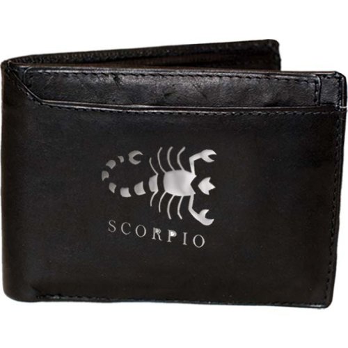 Scorpio Zodiac Sign (October 23 to November 21) Genuine Leather Bifold Wallet by Marshal