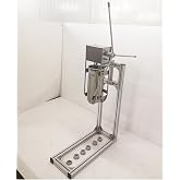 Latin Churro Machine,3L 5L 7L Stainless Steel Commercial Spanish Churro Maker with 6 Nozzles L-Shaped Working Stand for Business or Home Use,7L