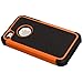 iPhone 4S Case, iPhone 4 Case, CHTech Fashion Shockproof Durable Hybrid Dual Layer Armor Defender Protective Case Cover for Apple iPhone 4S/4 (Orange)