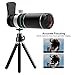 20X Telephoto Lens, UMTELE Phone Camera Lens Kit, 2 in 1 Telephoto Lens + 180° Fisheye Lens + Mini Tripod Compatible with iPhone Xs Max 8 7 6 Plus, Samsung and Other Android Phone