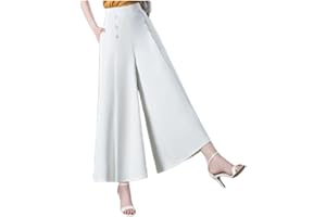 VLJSFKH Gpmsign Fashion Wide Leg Pants for Women, Stylish Pleated Wide-Leg Pants