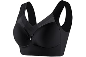 Push Up Bras for Seniors Wireless Push Up Seamless Seniors Anti Sagging Posture Correcting Full Coverage Bra