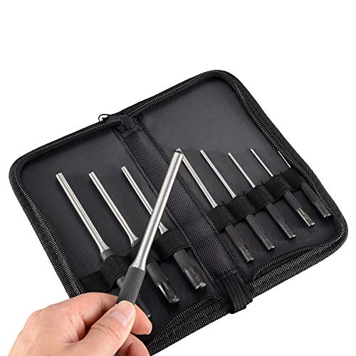 Best Gunsmith Grip Roll Pin Punch Tool Set in Zippered Organizer Carry