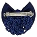 Women Bun Cover Net Snood Bowknot Decor Barrette Hair Clip (4)
