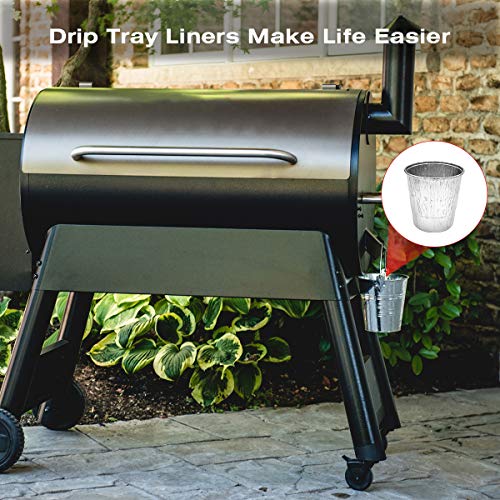 YAOAWE 25 Pack Smoker Bucket Liner for Catching Grease, Replacement