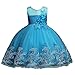 1-12 Years Girls Dress Sequin Lace Wedding Party Flower Dress