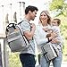 Skip Hop Diaper Bag Backpack: Iconic Duo Signature Function Forward Backpack with Changing Pad & Stroller Attachement, Grey Melange