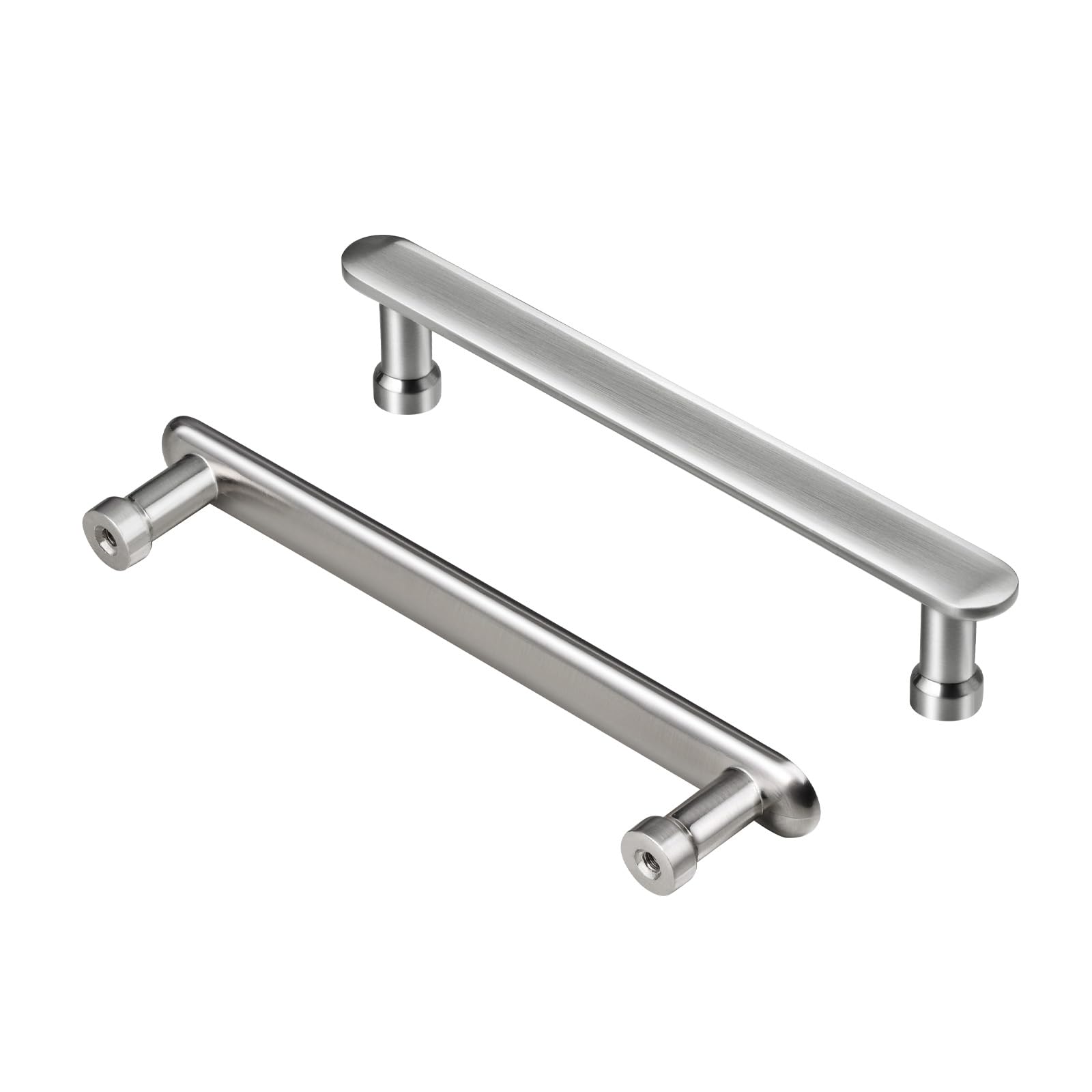 AITITAN 10-Piece Brushed Nickel Door Knobs - 128mm Hole Spacing (153mm Length) Kitchen Cupboard and Drawer Handles