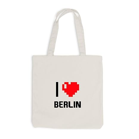 Monkiez Jutebeutel - I Love Berlin - Deutschland Reisen Herz Heart P