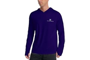 WINNERAIN Men's Sun Protection Hoodie UPF 50+ Fishing Long Sleeve Rash Guard Shirt SPF UV Protection T-Shirt Lightweight
