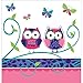Owl Pal Party Pack for 16 Guests: Straws, Plates, Napkins, Cups, and Table Cover