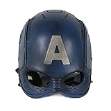 Captain America 3 Mask Steven Rogers PVC Mask Adult Halloween Cosplay Helmet, one size,