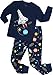 CoralBee Boys Rocket Pajamas Toddler Kids Clothes Children Christmas PJs Pants Set Cotton Sleepwear Size 7 Years