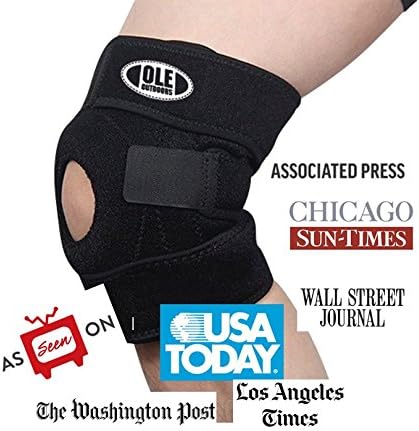 Best knee support neo-prene brace with compression sleeve, prefect for athletic sports, patella stabilizer &amp; arthritis | Check coupons for discount on two or more items for the best deal!