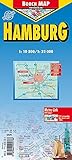 Hamburg Laminated Map by Borch by 