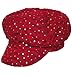 Chemo Hat Glitter Sequin Red Newsboy Fitted for Women with Cancer Chemo Hair Loss