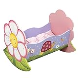 Fantasy Fields - Magic Garden Thematic Rocking Bed for 18 inch Doll Cradle  Imagination Inspiring Hand Crafted & Hand Painted Details   Non-Toxic, Lead Free Water-based Paint